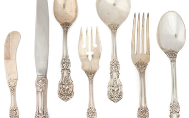 A Reed &amp; Barton Silver Flatware Service in the "Francis I" Pattern