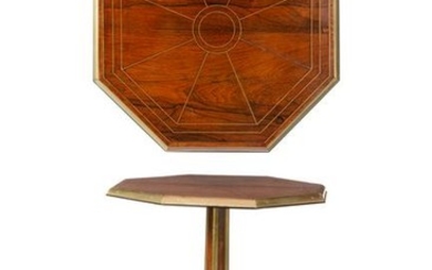 A Regency gilt bronze mounted occasional table