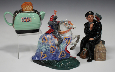 A Royal Doulton figure The Broken Lance, HN2041, height 20cm, together with another Doulton figure S