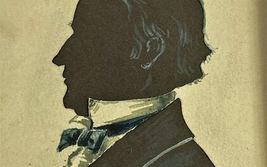 A Silhouette of Alphonso Taft by Seager, 1840
