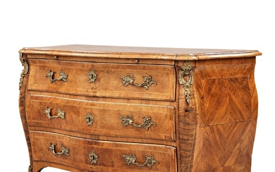 A Swedish Rococo commode by Christian Linning (master in Stockholm 1744-1779).