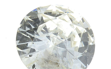 A brilliant-cut diamond, weighing 0.62ct.