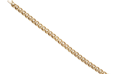 A diamond and 18k gold bracelet,, Tiffany & Co., Swiss