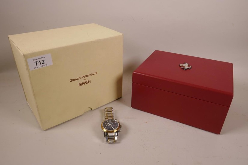 A gentleman's Girard Perregaux Chronograph F300 wristwatch f...