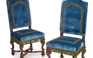 A pair of Continental Baroque style chairs