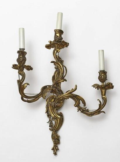 A pair of two-light wall appliques - Louis XV style