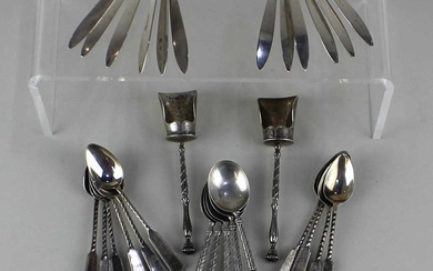 A set of twelve Dutch silver coffee spoons