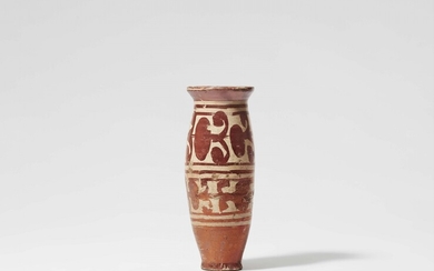 A small Spanish faience jar (possibly an albarello)