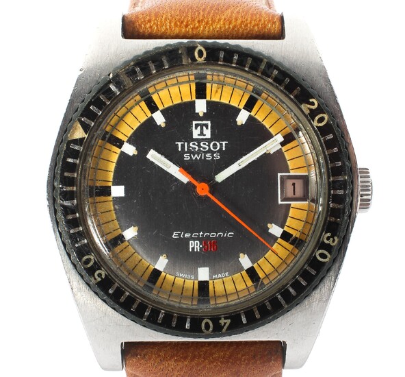 A vintage gentleman's Tissot electronic PR-516 wristwatch