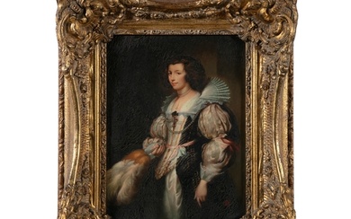 AFTER ANTHONY VAN DYCK Portrait of Marie-Louise de Tassis Ol...