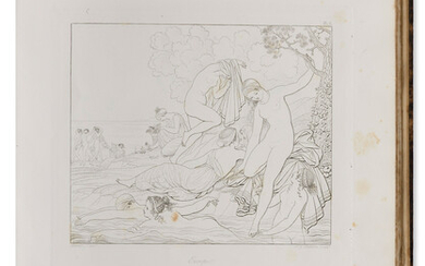 ANNE-LOUIS GIRODET DE ROUSSY-TRIOSON (1767-1824) Sappho, Bion, Moscus [and] Anacréon. Two separate folio...
