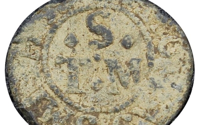 Abington, Thomas Smith (Grocer), Farthing, 1658, in lead alloy, 12h, m.m. voided mullet, (m.m.)...