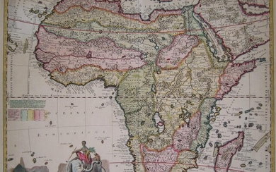 Africae in tabula geographica delineatio