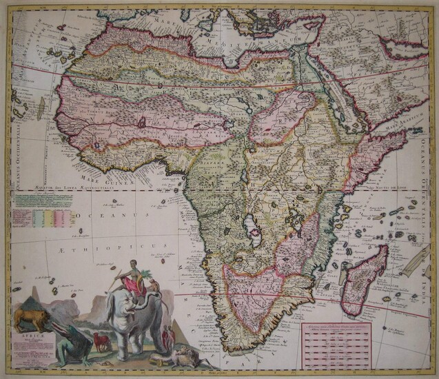 Africae in tabula geographica delineatio