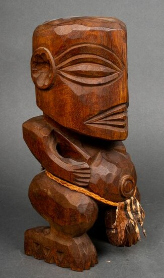 African Carved Wood Fertility Fetish Sculpture