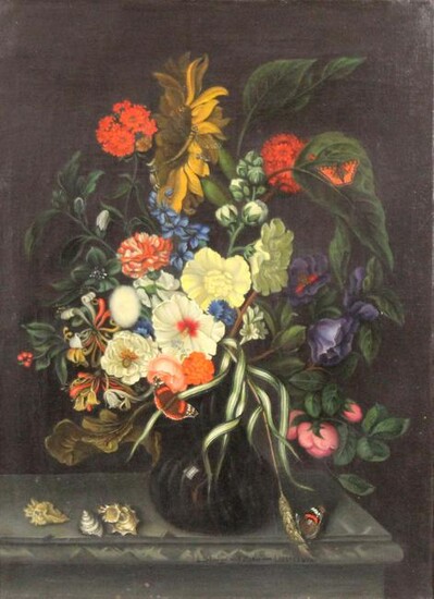 After Maria VAN OOSTERWYCK. "Blumen und Muscheln".