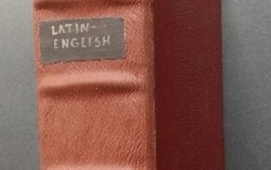 Ainsworth Dictionary English Latin, Carey Ed. 1825