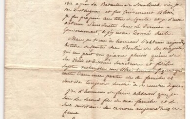 Alexandre d'Alton - Général d'Empire - Fils d'émigré irlandais - Pièce Autographe Signée - 1815