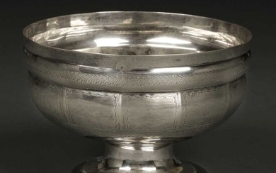 American Silver. Bowl by Hugh Wishart, New York circa 1790