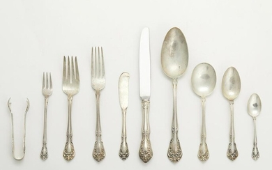 An Alvin "Chateau Rose" sterling silver flatware
