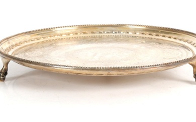 An English Sterling Silver Salver