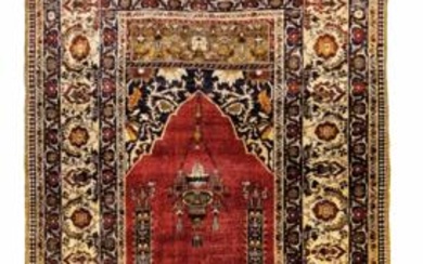 Anatolischer Seidenteppich, Türkei, um 1900