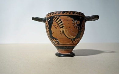 Ancient Greek Terracotta Skyphos - 66×65×108 mm - (1)