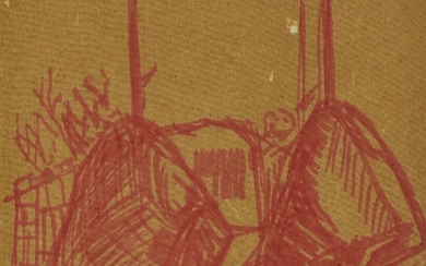 Anonimo SENZA TITOLO pennarelli su carta, cm 34,5x26,5