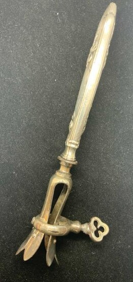 Antique Manche a Gigot, Sterling Silver Handle