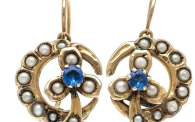 Antique oriental pearl earring