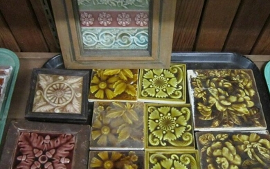 Assorted Vintage Ceramic Tiles