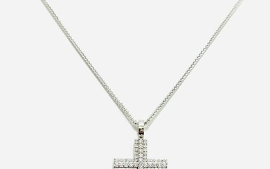 Astralia - 18 kt. White gold - Necklace with pendant - 1.21 ct Diamond
