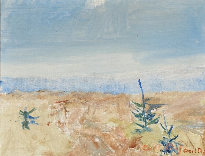 Axel P. Jensen: Landscape. Signed Axel P. Jensen. Oil on canvas. 51×66 cm.