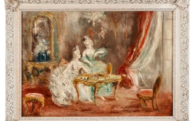 B. Caprile (Italian, 19th C.) Interior Scene