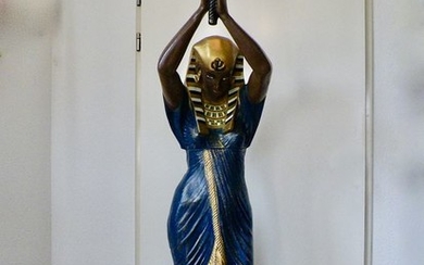 Beautiful Egyptian Pharaoh Lamp - 185 cm.