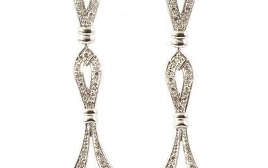 Beautiful white gold earrings
