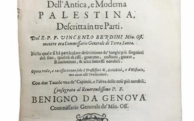 Berdini (Vincenzo) Historia Dell' Antica, e Moderna