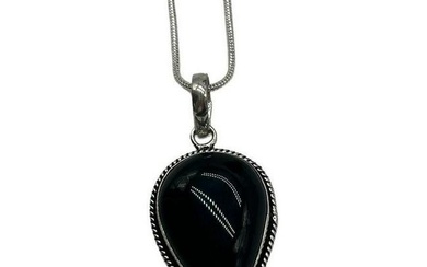 Black Onyx Necklace Pendant