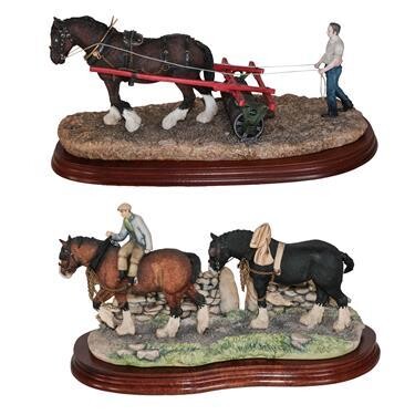 * Border Fine Arts 'Coming Home' (Two Heavy Horses), model...