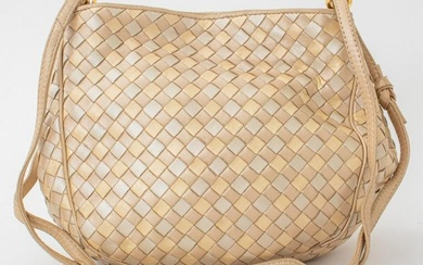 Bottega Veneta Gilt Woven Leather Shoulder Bag