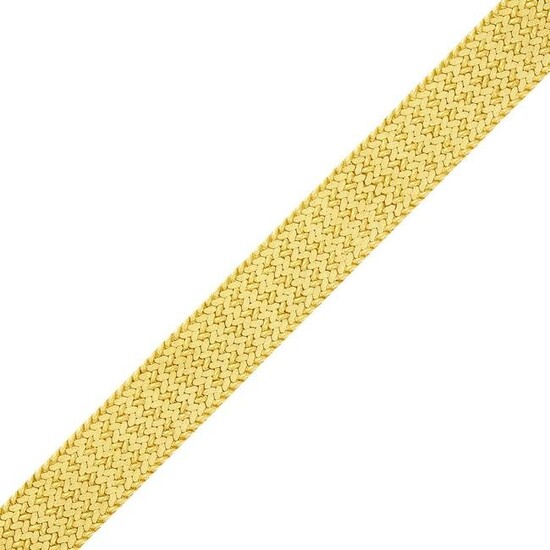 Braided Gold Mesh Bracelet