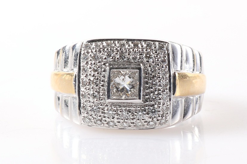 Brillant/Diamant Ring zus. ca. 0,65 ct