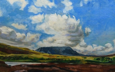 British School, late 20th/early 21st century- Muckish from Glenveigh National Park; oil on canvas, signed 'Winter' (lower right), 40.7 x 50.8 cm (unframed) (ARR)
