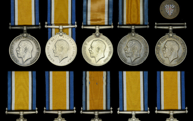 British War Medal 1914-20 (11) (349002 Gnr. W. R. Croft. C.F.A.; 328934...
