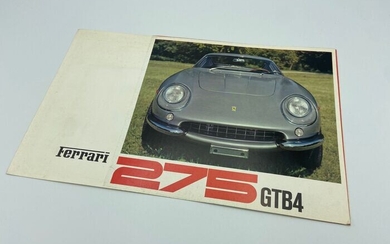 Brochures/catalogues - Original Ferrari 275 GTB/4 Sales Brochure - 1966 - 13/66 - Ferrari - 1960-1970