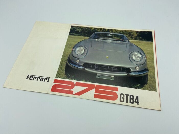 Brochures/catalogues - Original Ferrari 275 GTB/4 Sales Brochure - 1966 - 13/66 - Ferrari - 1960-1970