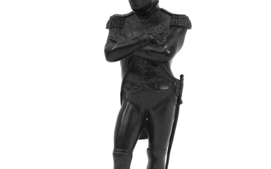 Bronze figure of Napoleon Bonaparte. Late 19th