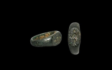 Byzantine Ring with Saint Michael