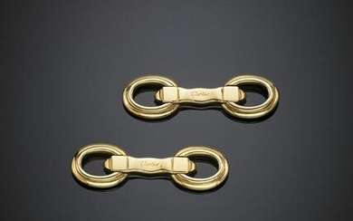 CARTIER Yellow gold cufflinks, g 18.30 circa, length cm