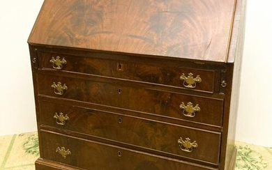 CHIPPENDALE MAHOGANY FALL FRONT DESK